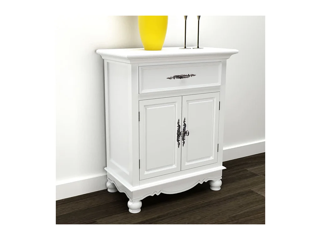 Armoire avec 2 portes et 1 tiroir Bois Blanc