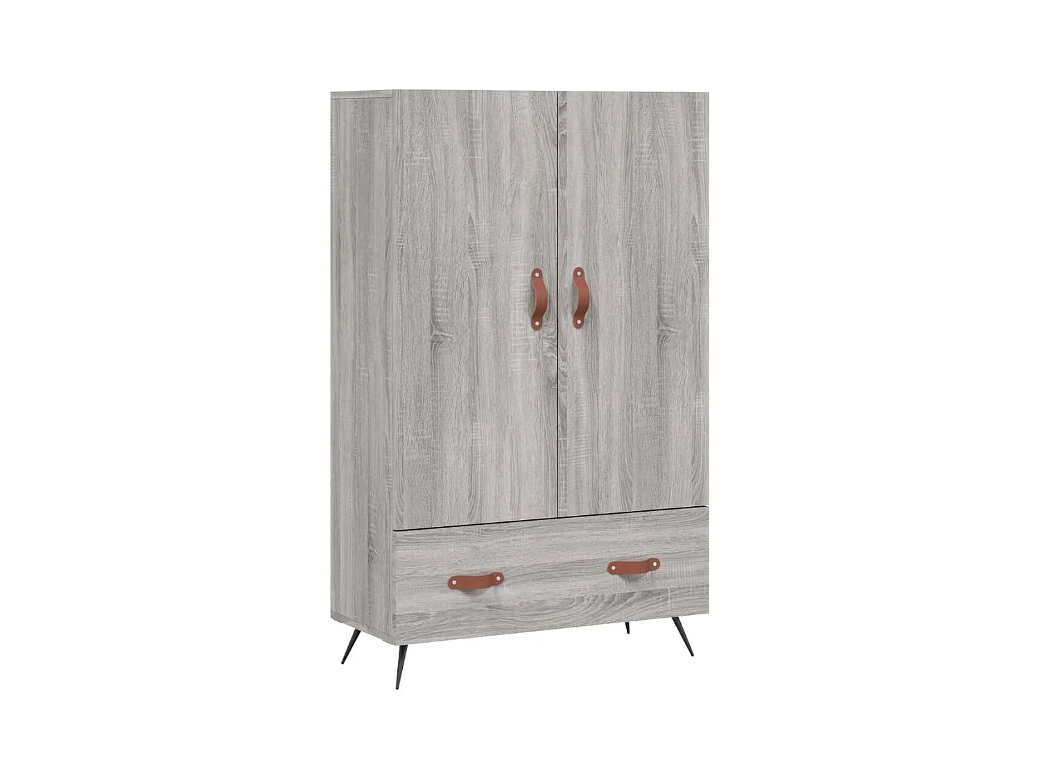 Buffet haut sonoma gris 69,5x31x115 cm bois d'ingénierie