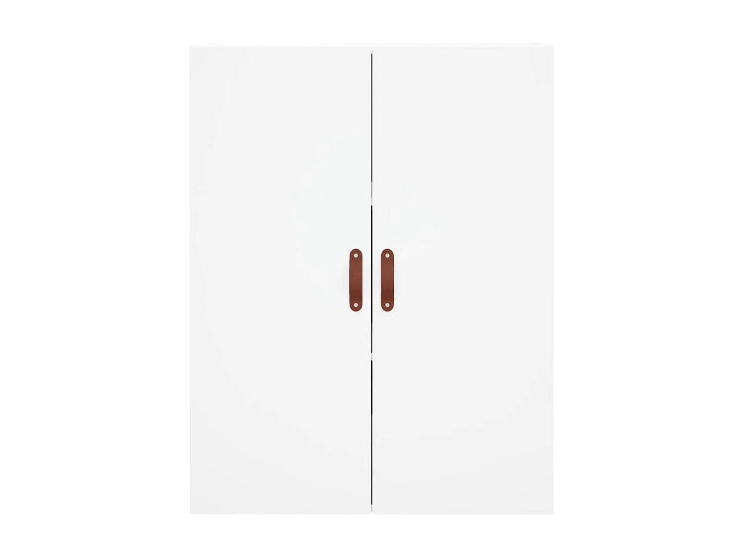 Buffet haut Blanc 69,5x34x180 cm Bois d'ingénierie