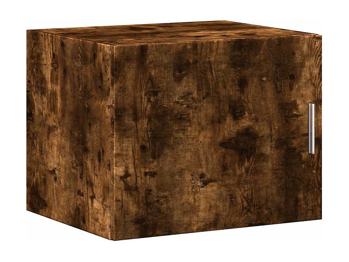 Slanke opbergkast gerookt eiken 50x42,5x225 cm