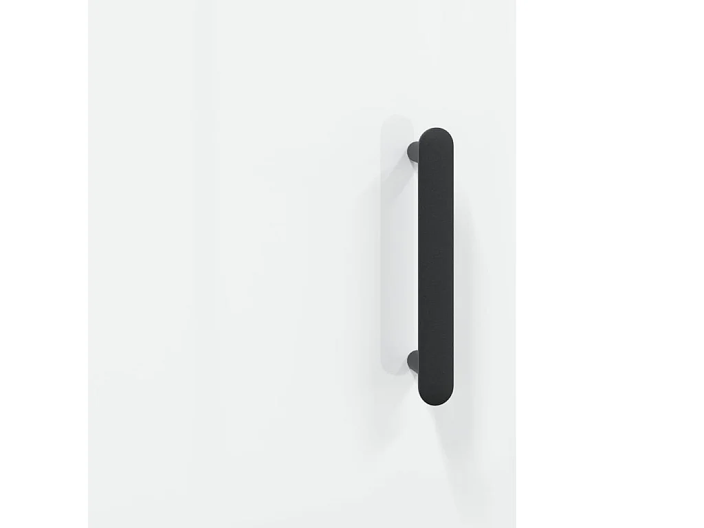 Credenza bianca lucida 69,5x31x115 cm in legno ingegnerizzato
