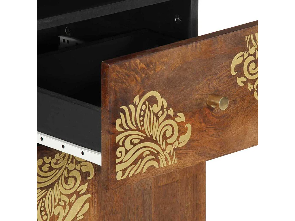 Credenza marrone miele 38 x 33,5 x 160 cm Legno massello di mango