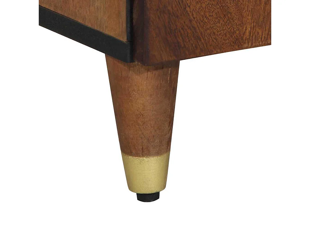 Credenza marrone miele 38 x 33,5 x 160 cm Legno massello di mango