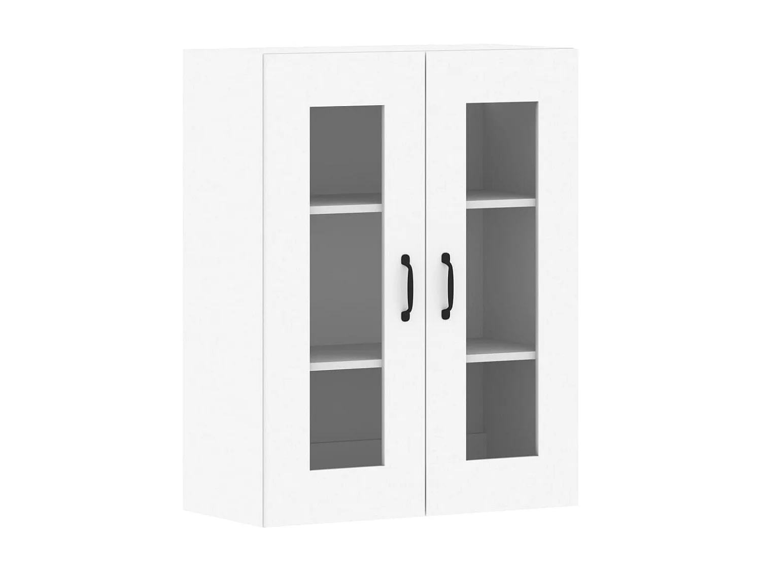 Pensili a 2 pezzi, legno ingegnerizzato bianco