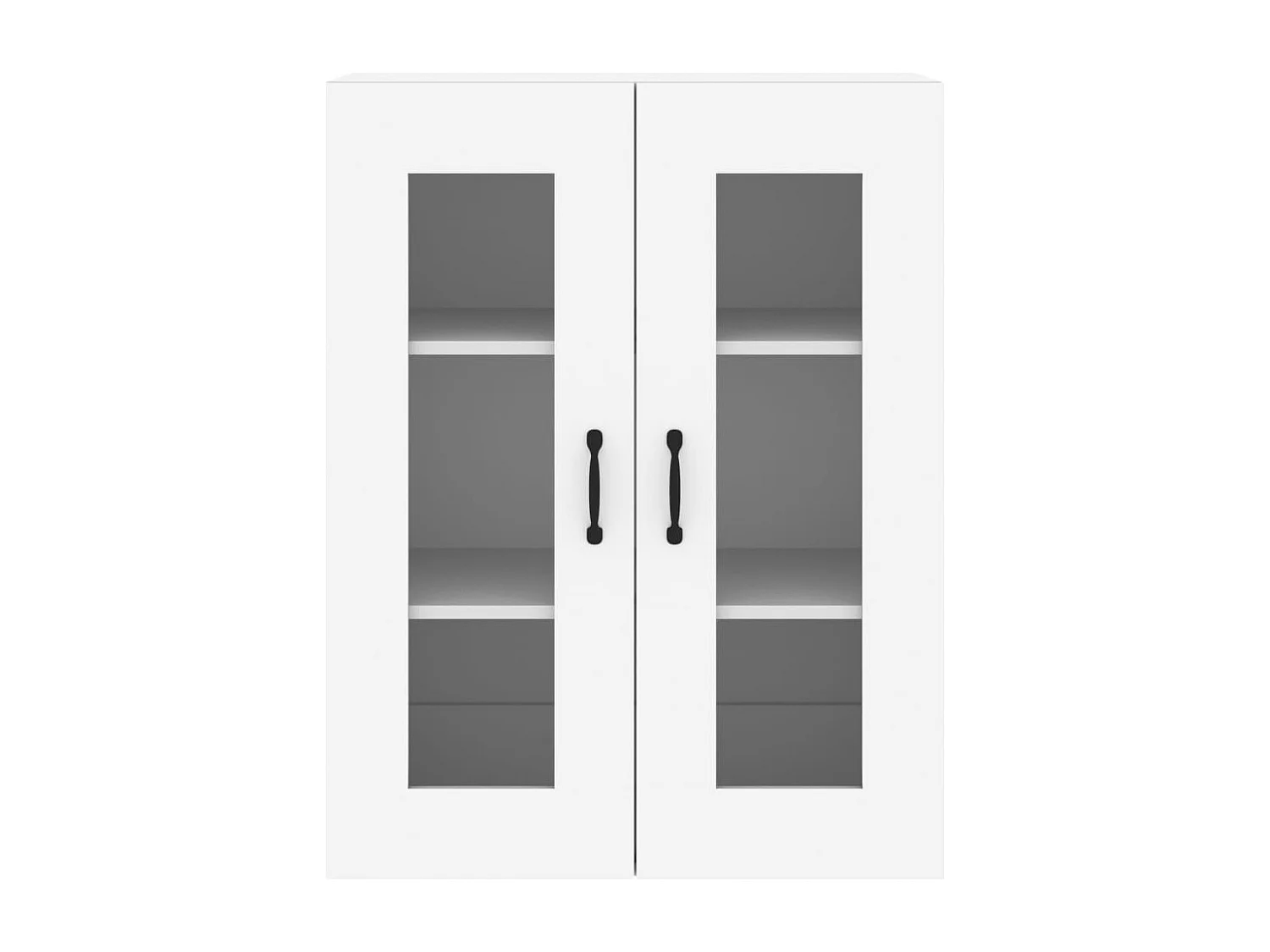 Pensili a 2 pezzi, legno ingegnerizzato bianco