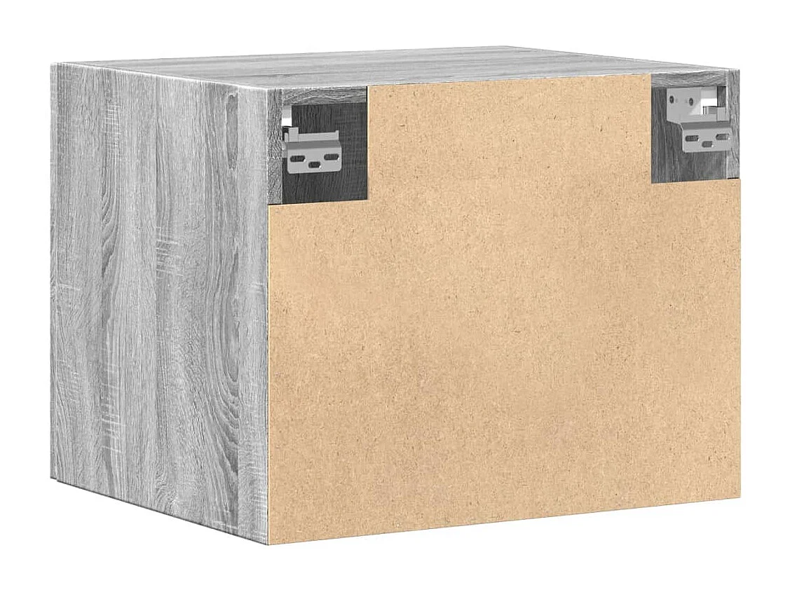 Armoire murale sonoma gris 50x42,5x40 cm bois d'ingénierie