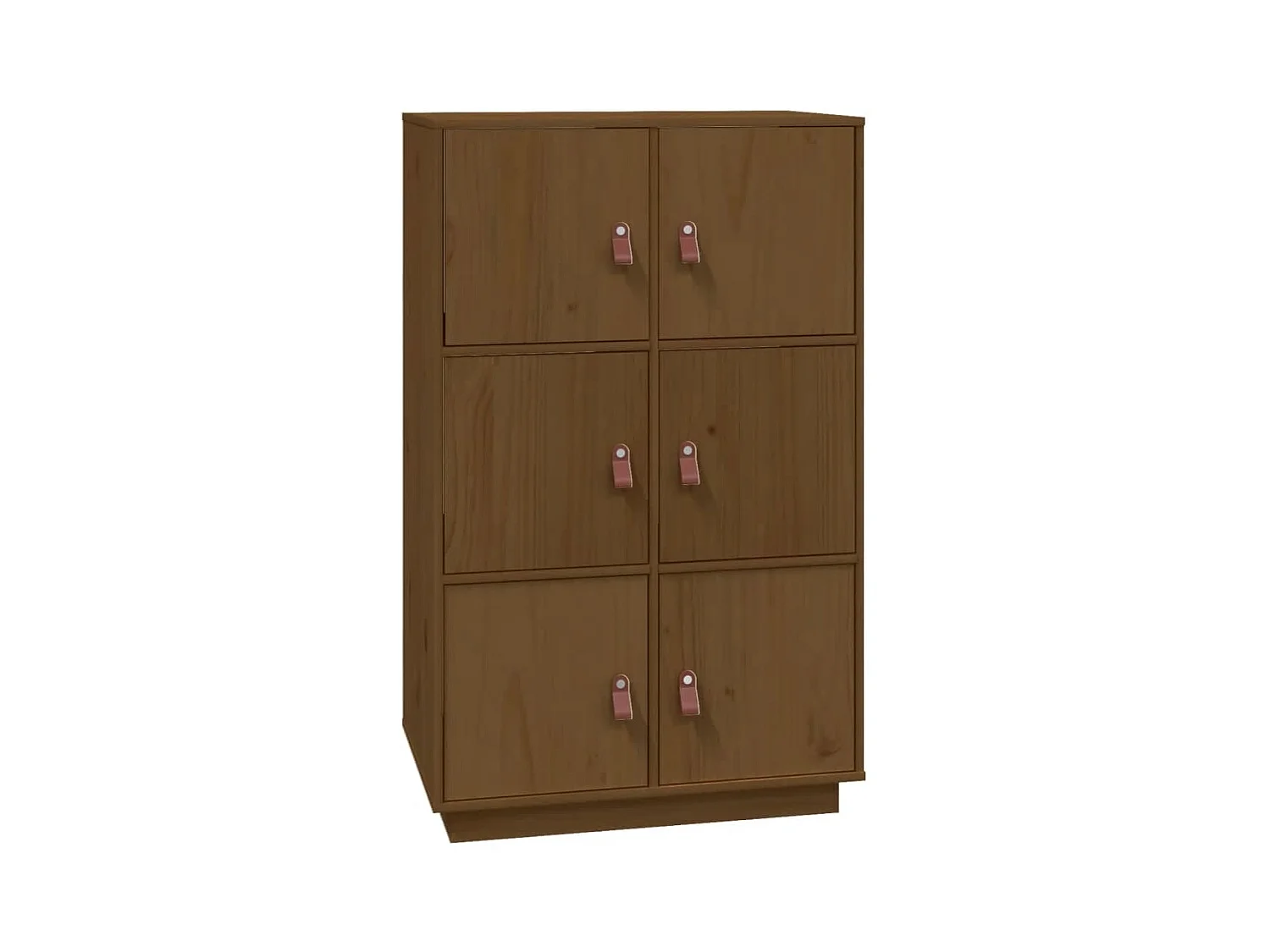 Buffet haut Marron miel 67x40x108,5 cm Bois massif de pin