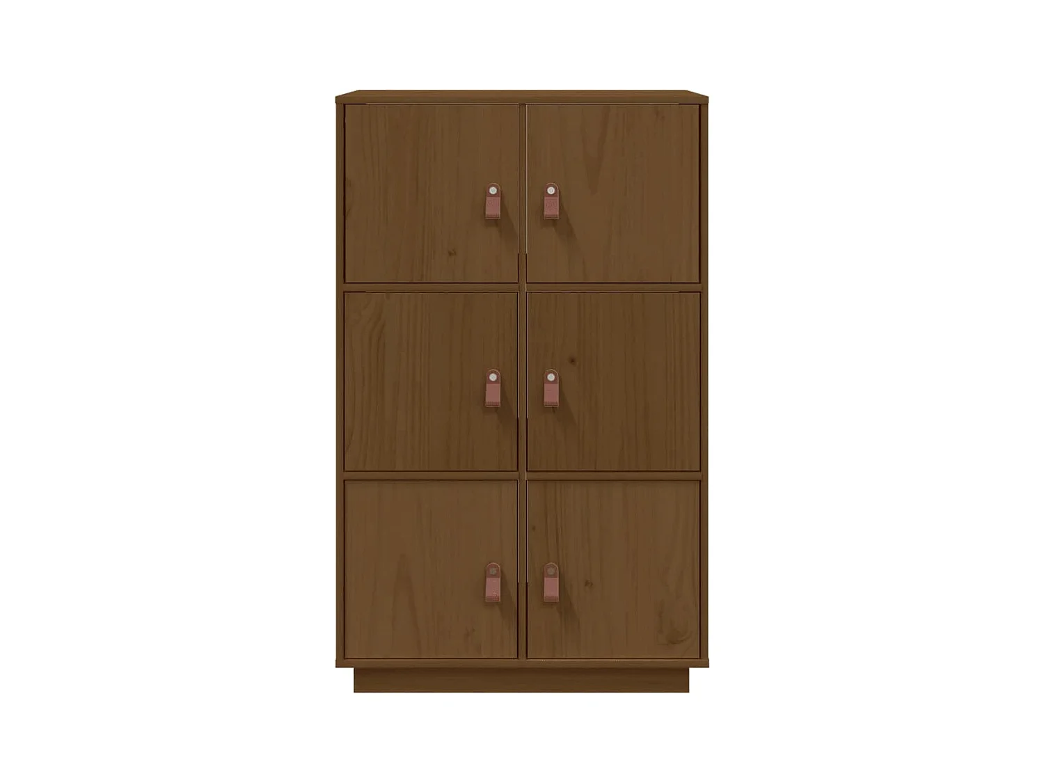 Buffet haut Marron miel 67x40x108,5 cm Bois massif de pin