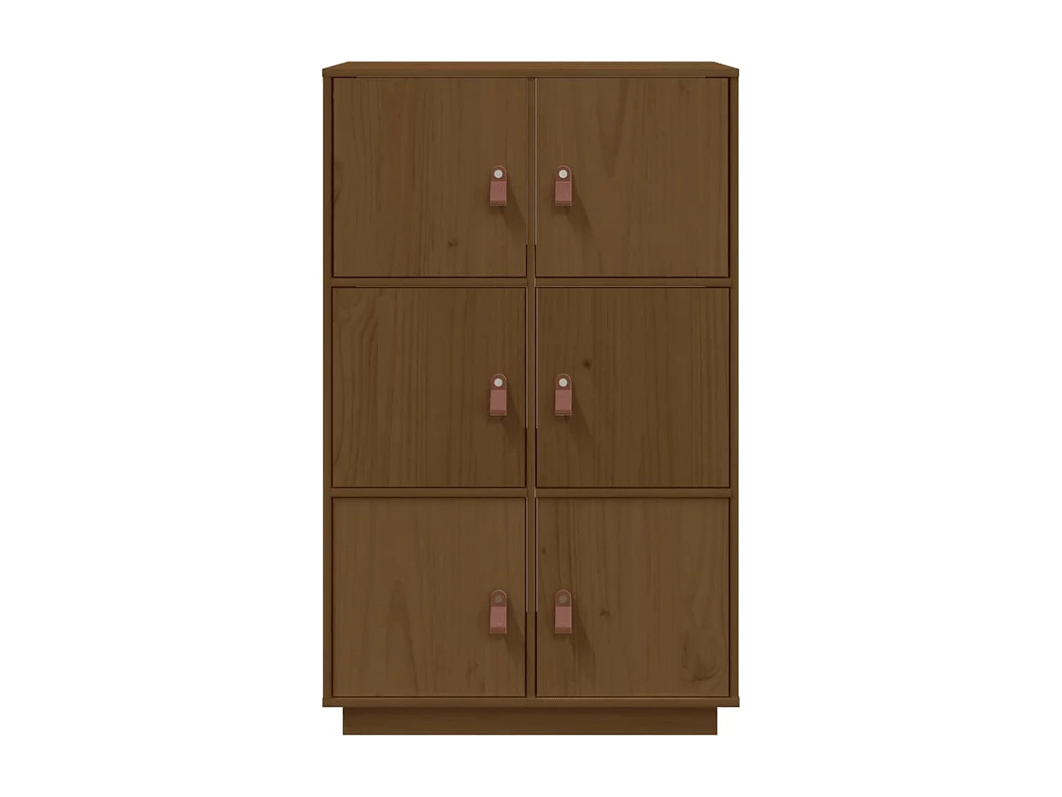 Buffet haut Marron miel 67x40x108,5 cm Bois massif de pin