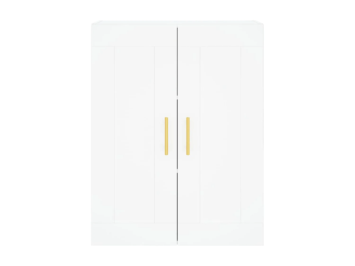 Credenza alta bianca 69,5x34x180 cm Legno ingegnerizzato