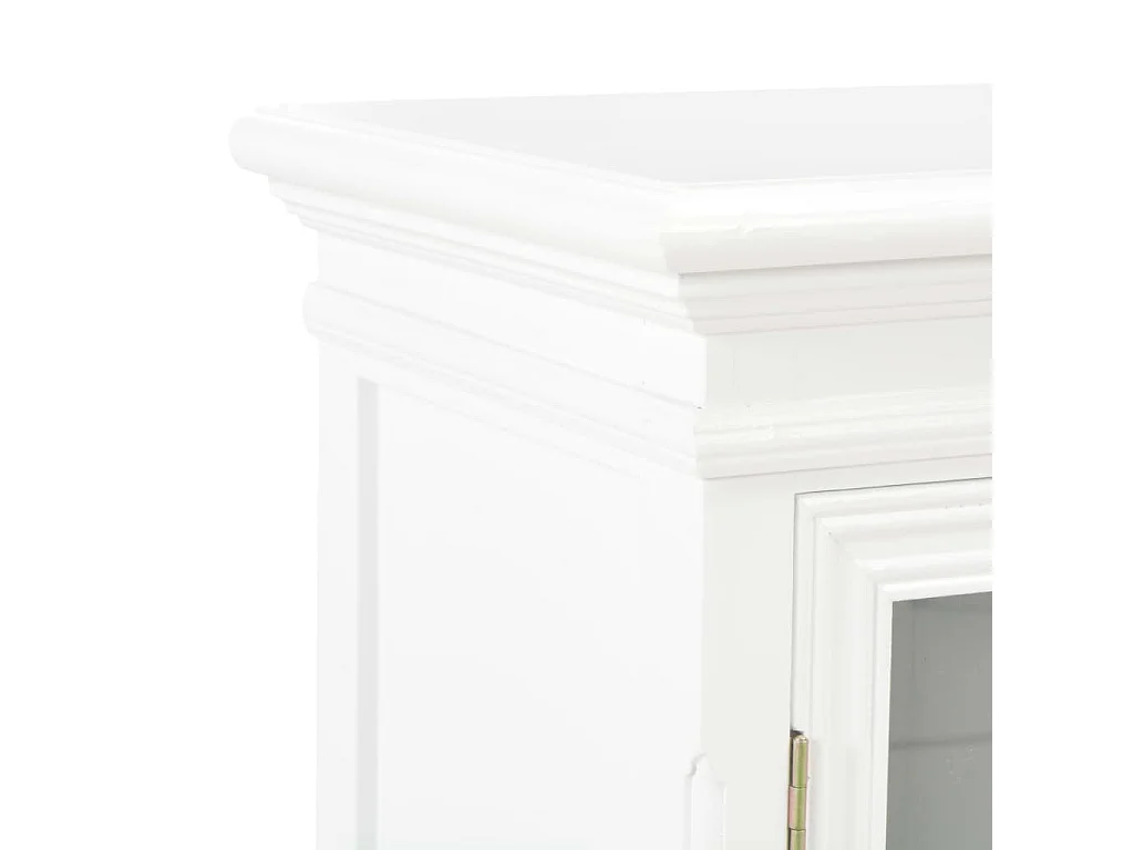 Weißes Sideboard 70x28x70 cm massives Kiefernholz