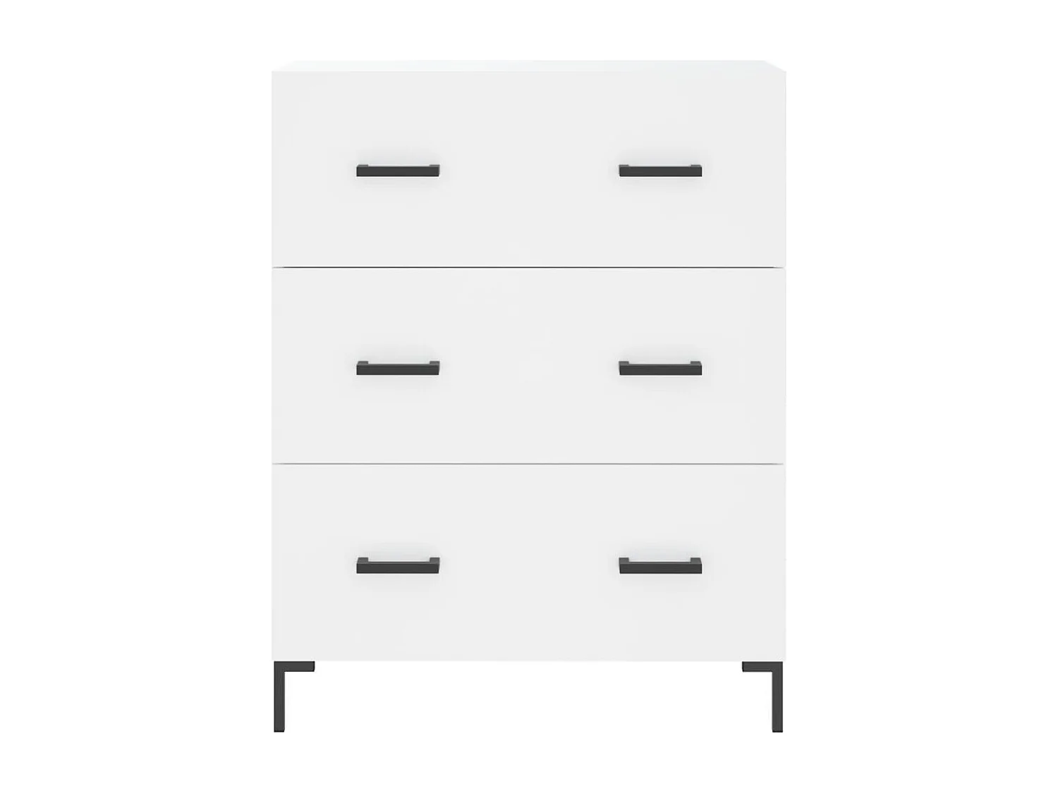 Credenza alta bianca 69,5x34x180 cm Legno ingegnerizzato