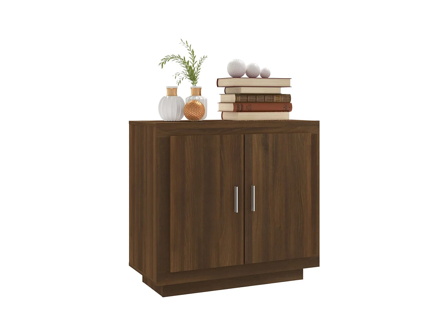 Buffet Chêne marron 80x40x75 cm Bois d'ingénierie