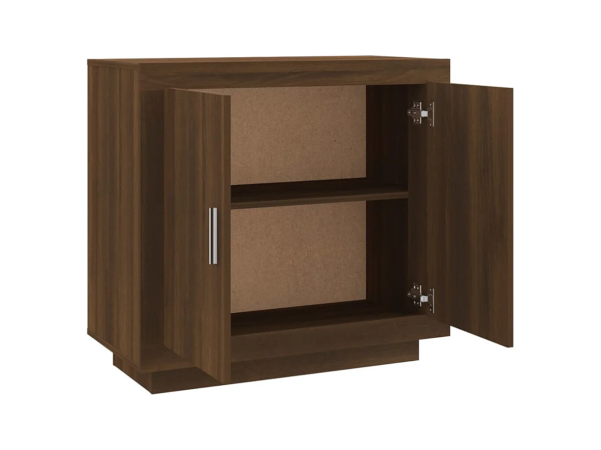 Buffet Chêne marron 80x40x75 cm Bois d'ingénierie