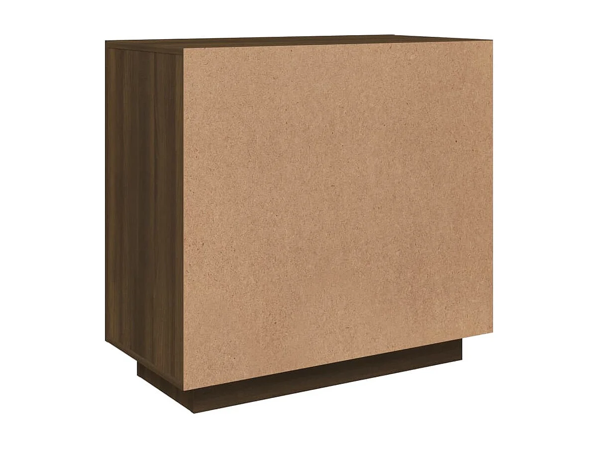 Buffet Chêne marron 80x40x75 cm Bois d'ingénierie