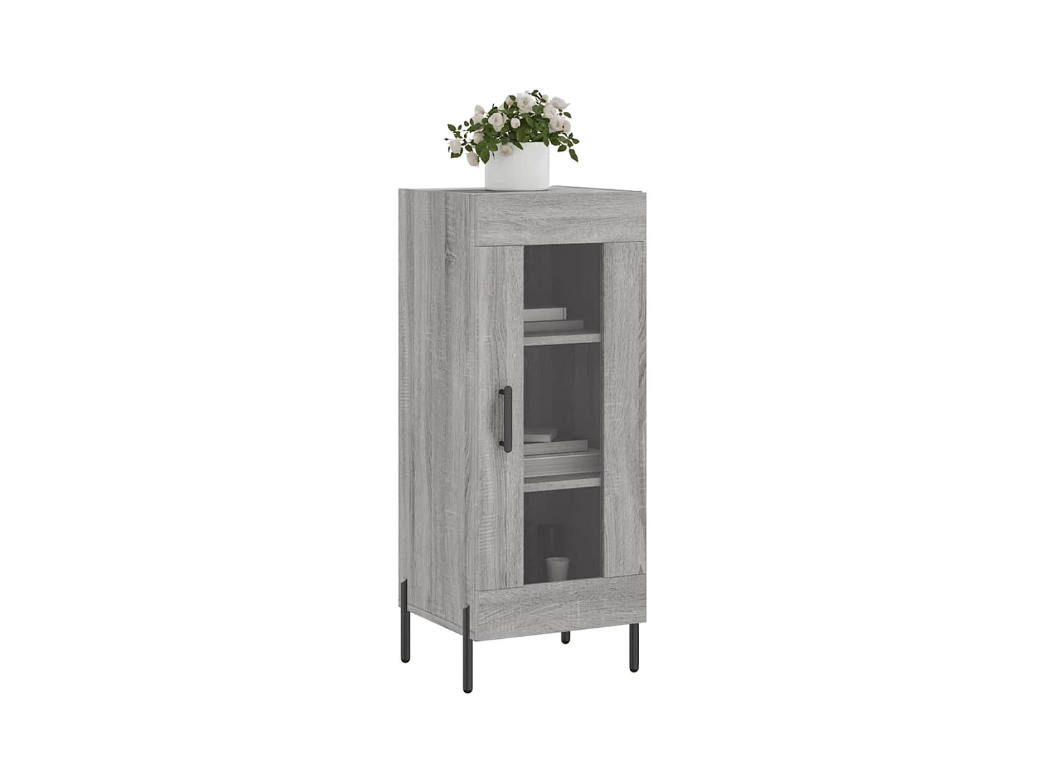 Sonoma Sideboard grau 34,5x34x90 cm Holzwerkstoff