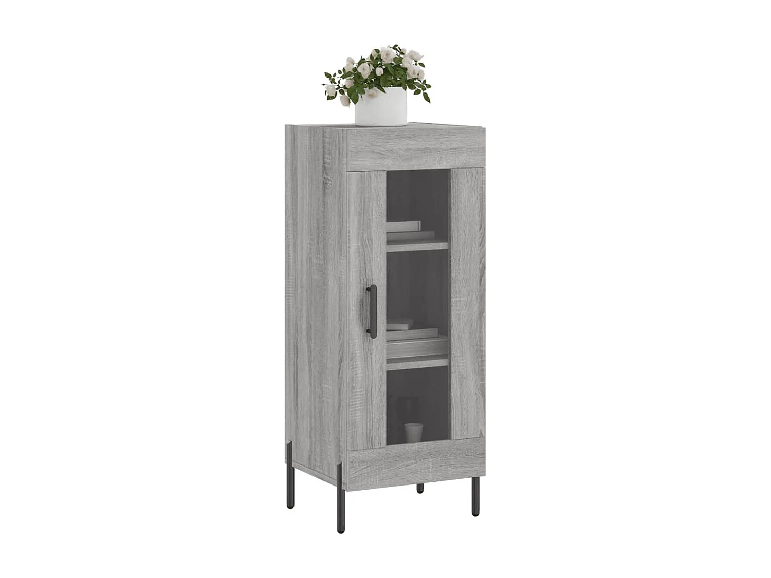 Sonoma dressoir grijs 34,5x34x90 cm Technisch hout