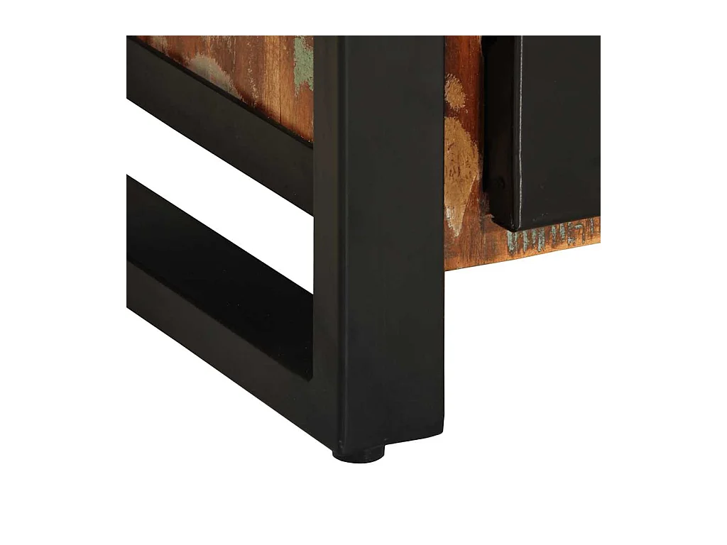 Credenza multicolore 55x35x70 cm in legno massello di recupero