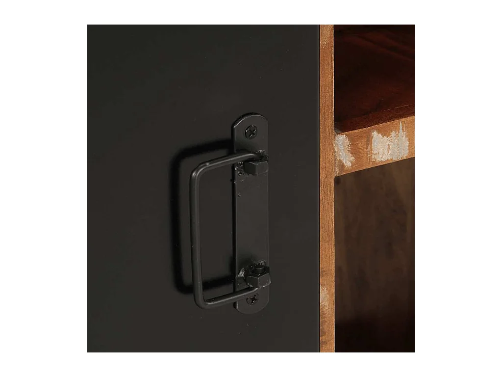 Credenza multicolore 55x35x70 cm in legno massello di recupero