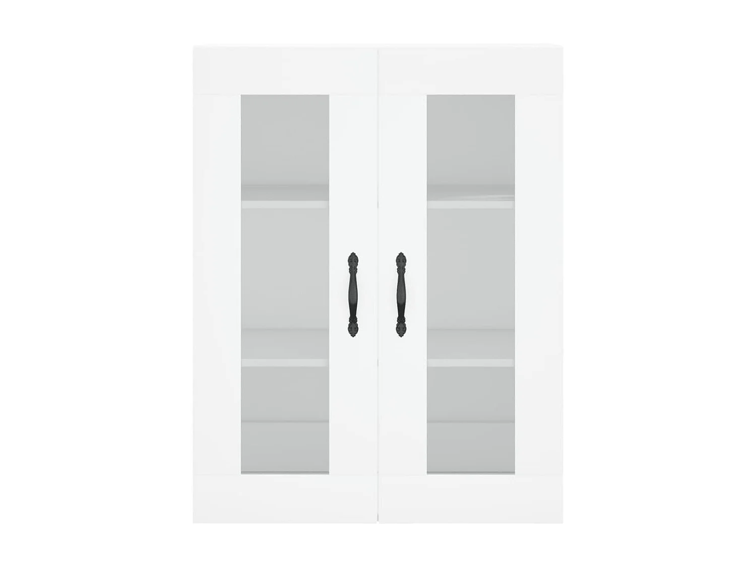 Wit hoog dressoir 69,5x34x180 cm Technisch hout