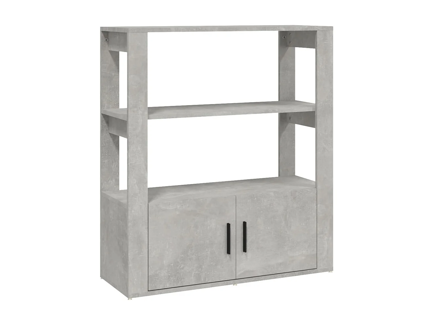 Buffet Gris béton 80x30x90 cm Bois d'ingénierie