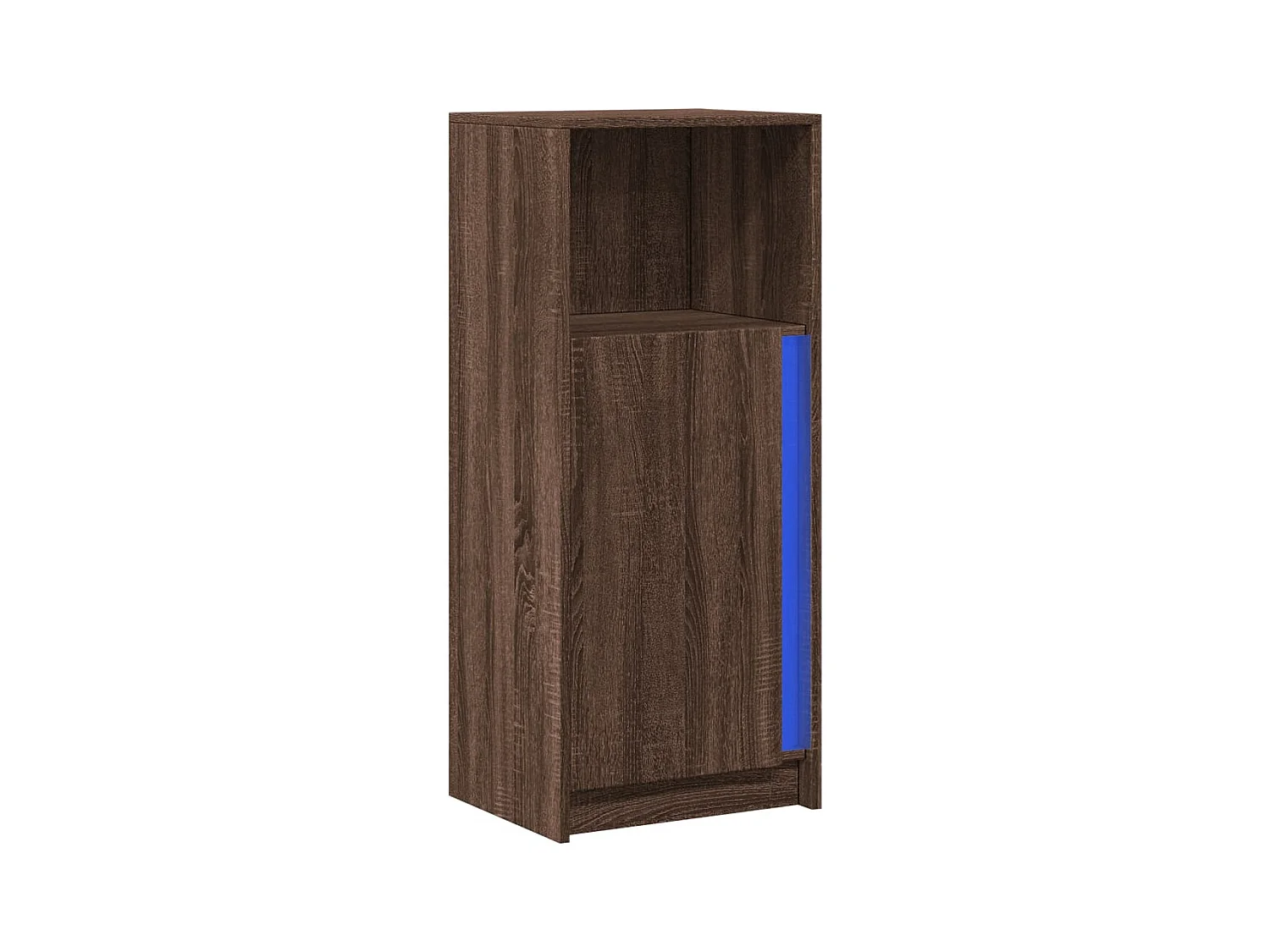 Buffet avec LED chêne marron 42,5x34x100 cm bois d'ingénierie
