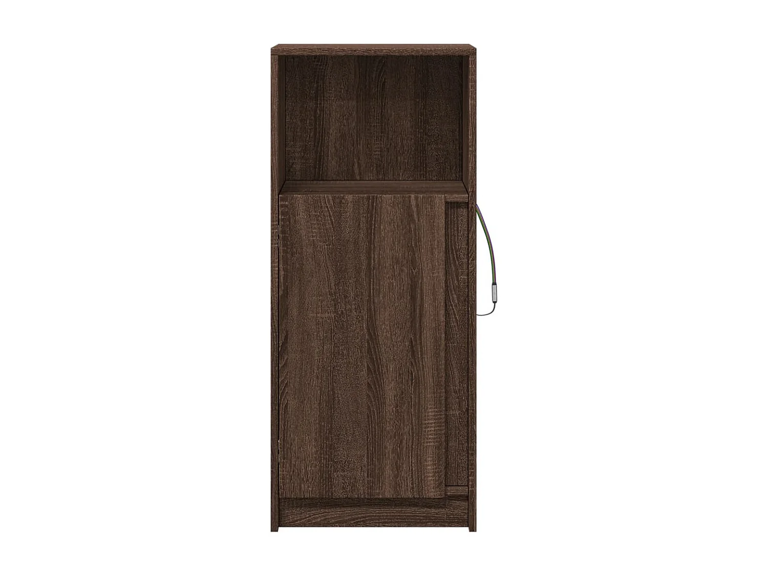 Sideboard mit LED braun Eiche 42,5x34x100 cm Holzwerkstoff