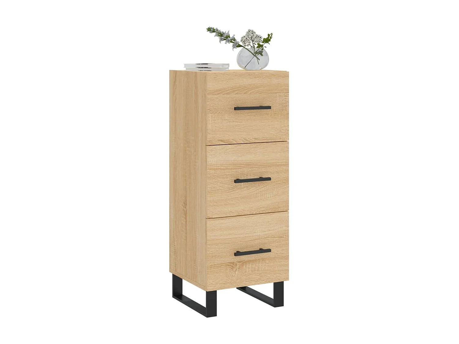 Buffet Chêne sonoma 34,5x34x90 cm Bois d'ingénierie