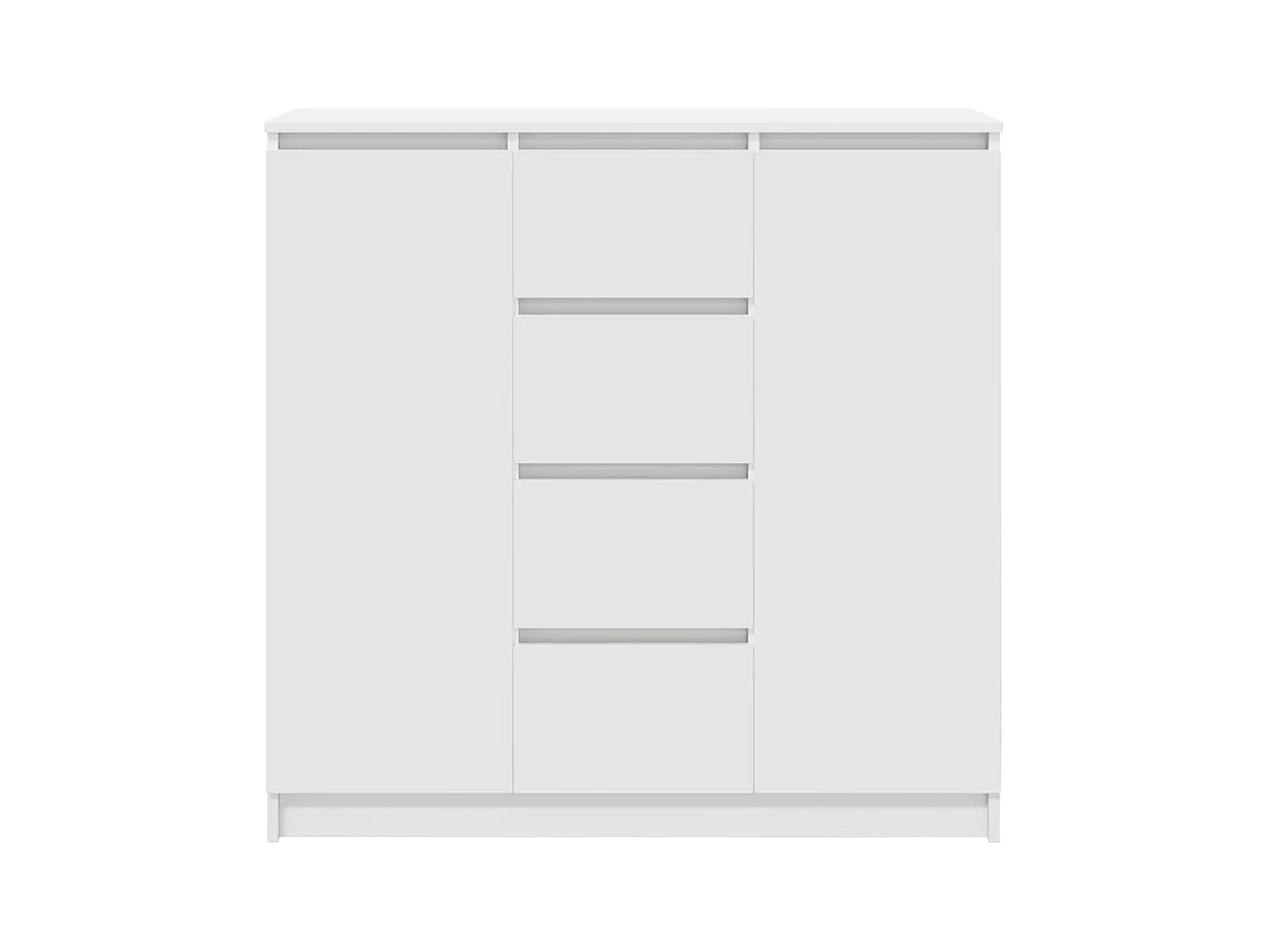 Buffet avec tiroirs blanc 100,5x35x98,5 cm bois d'ingénierie