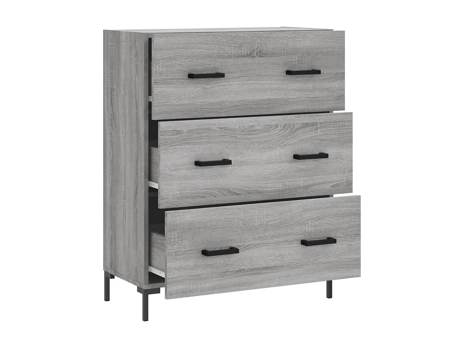 Buffet sonoma gris 69,5x34x90 cm bois d'ingénierie
