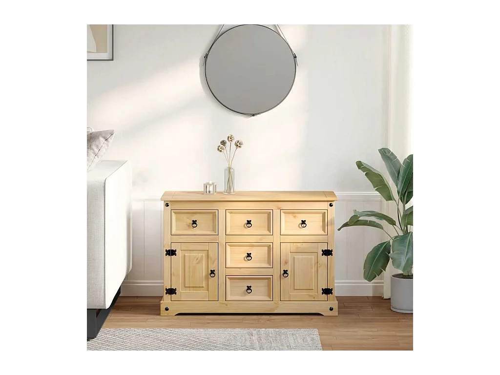 Buffet Corona 112x40x75 cm bois massif de pin