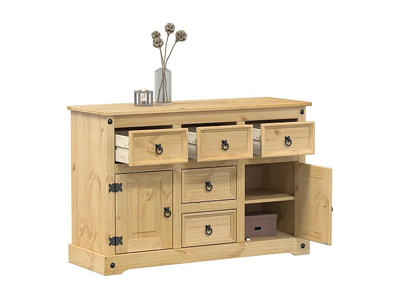 Buffet Corona 112x40x75 cm bois massif de pin