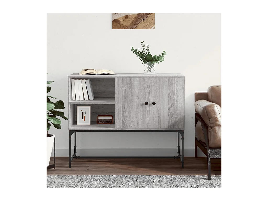 Buffet sonoma gris 100x40x79,5 cm bois d'ingénierie