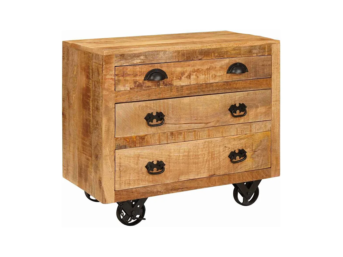 Meuble d'appoint Marron 70 x 38 x 63 cm bois de manguier massif