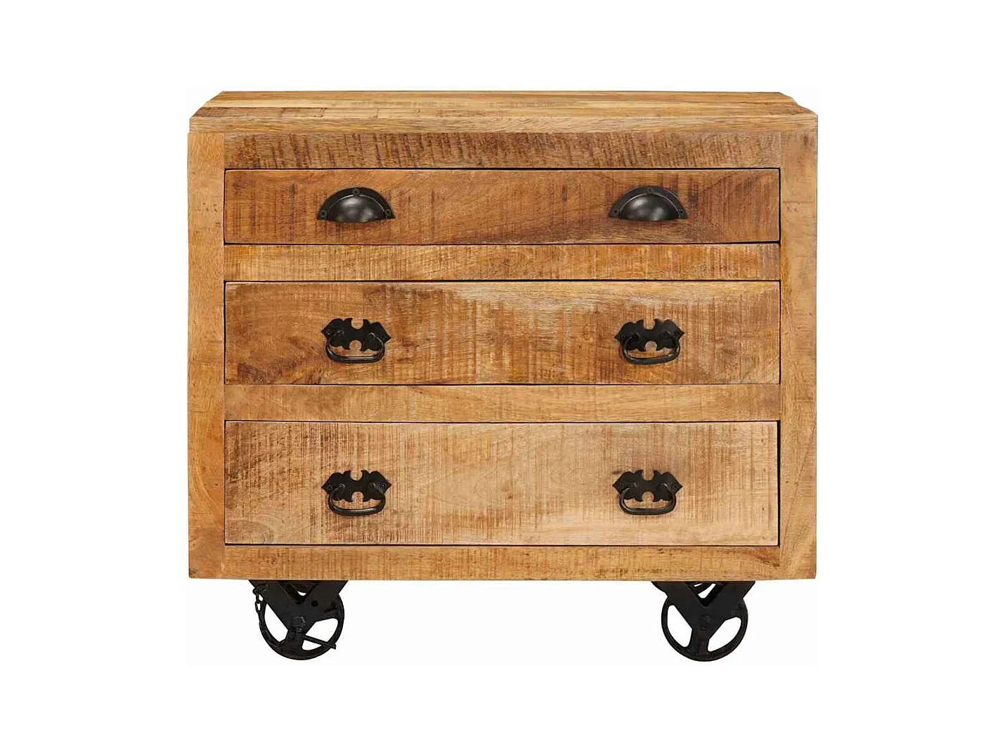 Meuble d'appoint Marron 70 x 38 x 63 cm bois de manguier massif