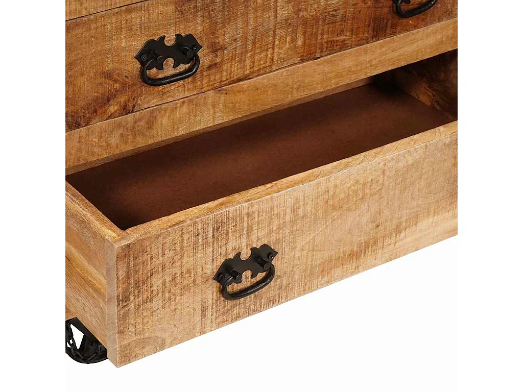 Meuble d'appoint Marron 70 x 38 x 63 cm bois de manguier massif