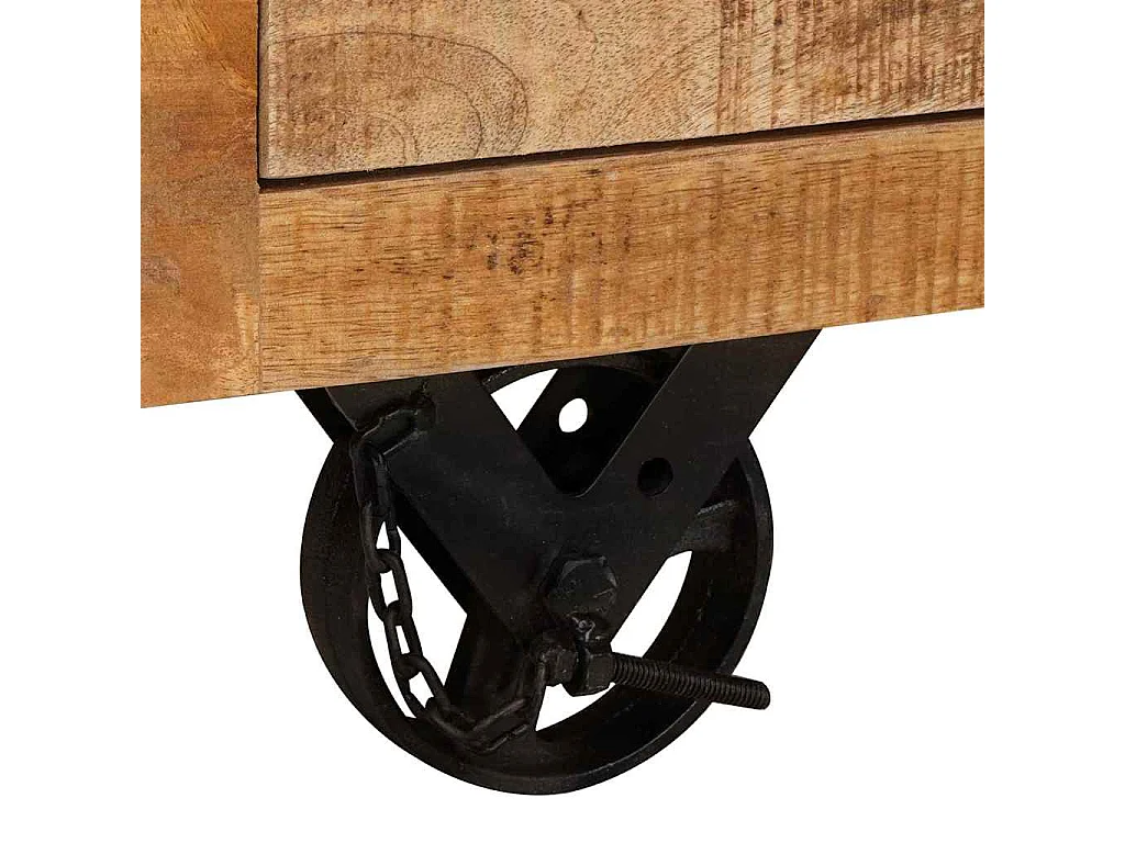 Meuble d'appoint Marron 70 x 38 x 63 cm bois de manguier massif