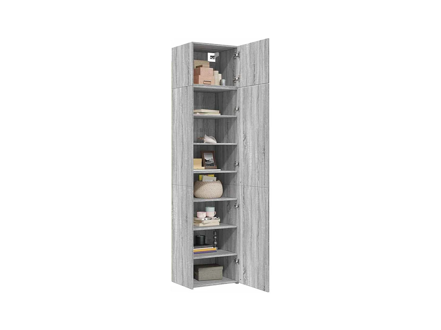 Armoire de rangement mince sonoma gris 50x42,5x225 cm