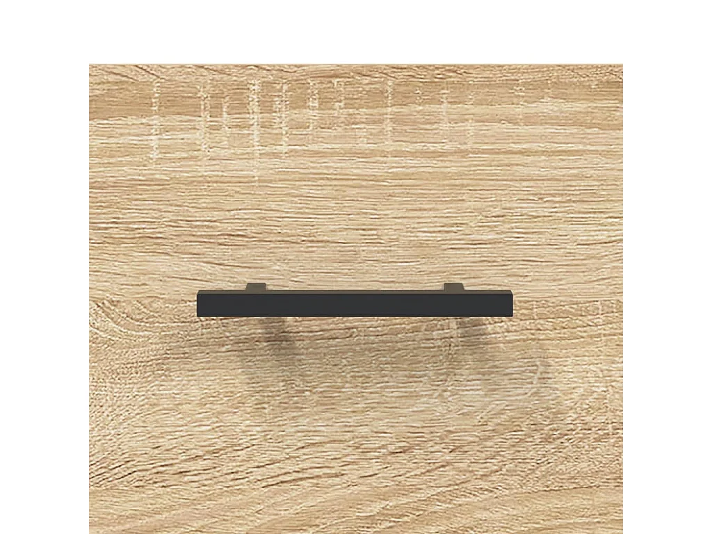 Hoog dressoir Sonoma eiken 69,5x34x180 cm Technisch hout