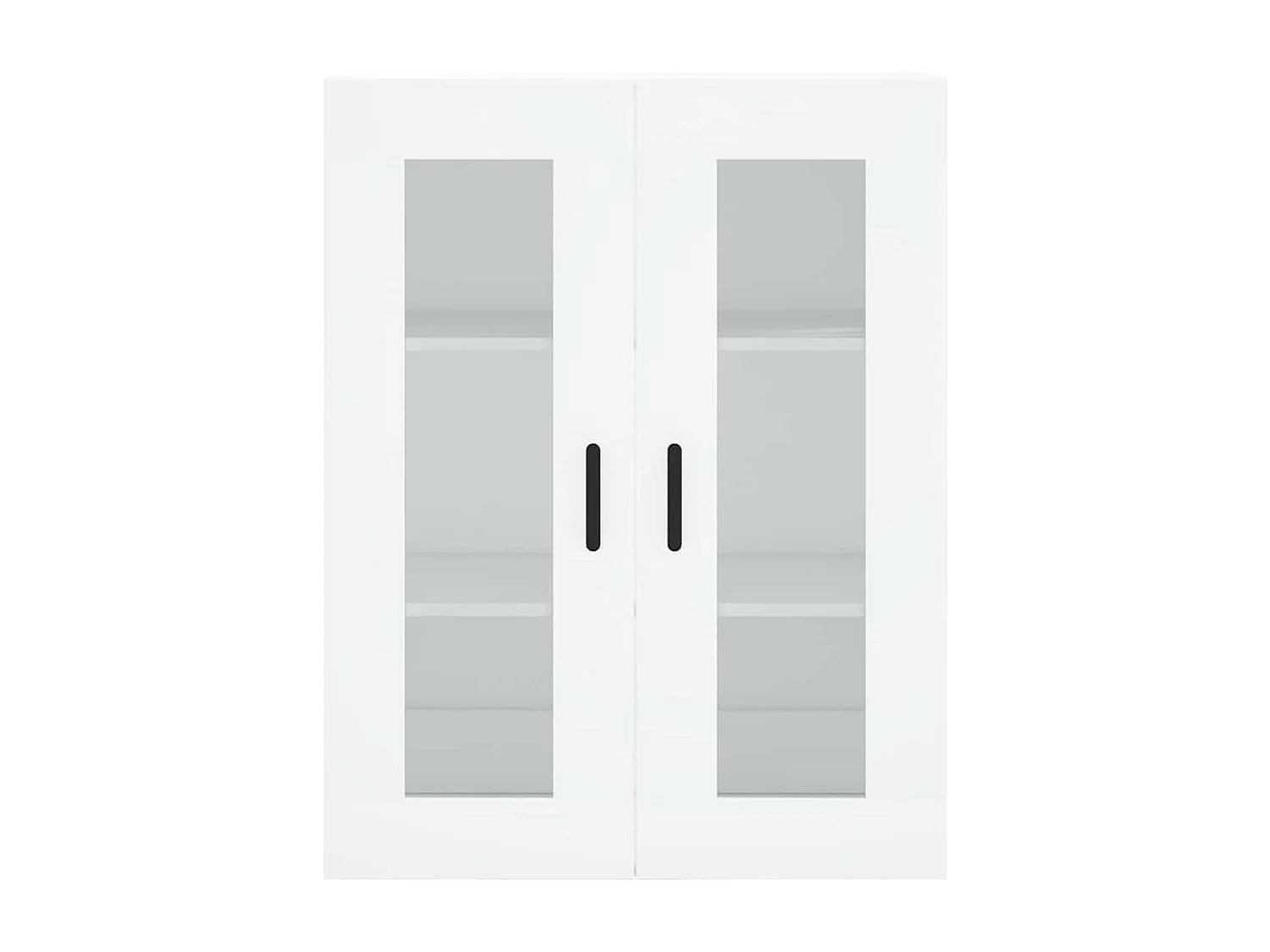 Credenza alta bianca 69,5x34x180 cm Legno ingegnerizzato