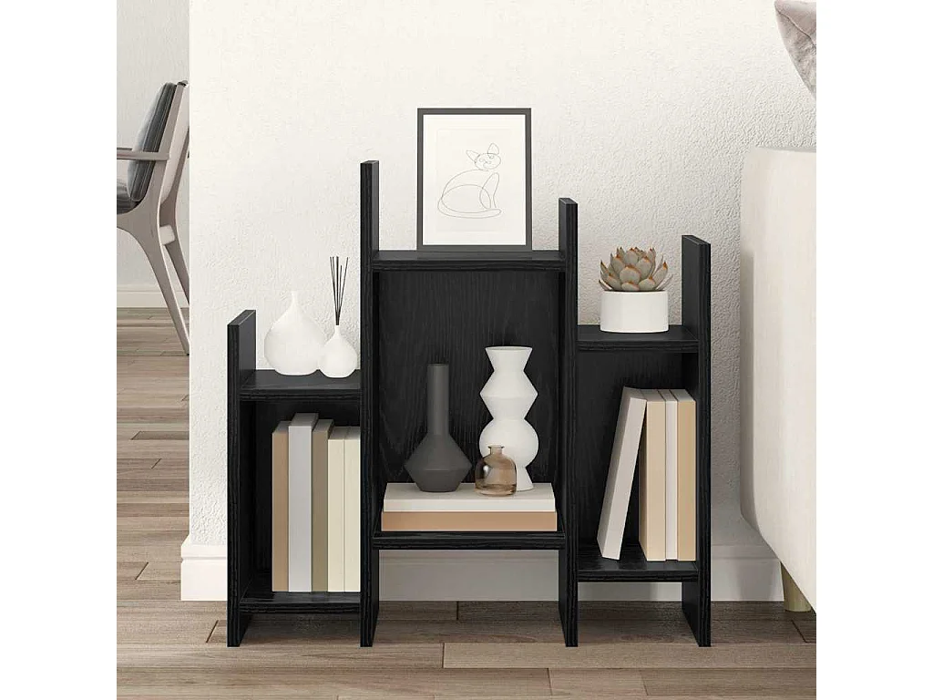 Tavolino laterale Rovere nero 60 x 26 x 60 cm Legno ingegnerizzato