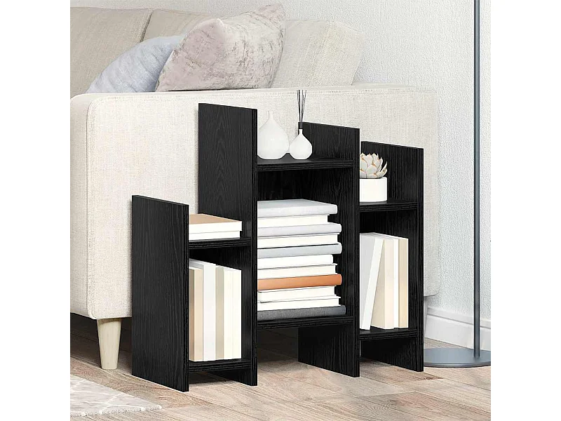 Tavolino laterale Rovere nero 60 x 26 x 60 cm Legno ingegnerizzato