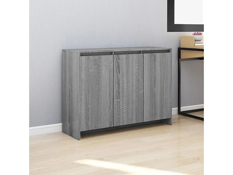 Sonoma Grey Dressoir 102x33x75 cm Engineered Wood