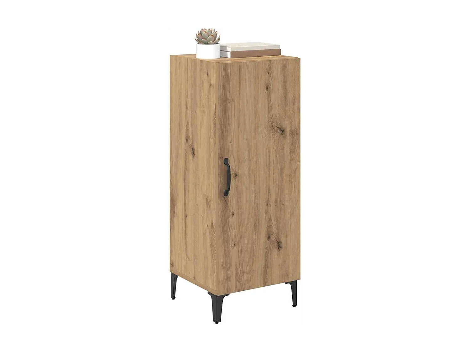 Handgemaakt eikenhouten dressoir 34,5 x 34 x 90 cm Technisch hout