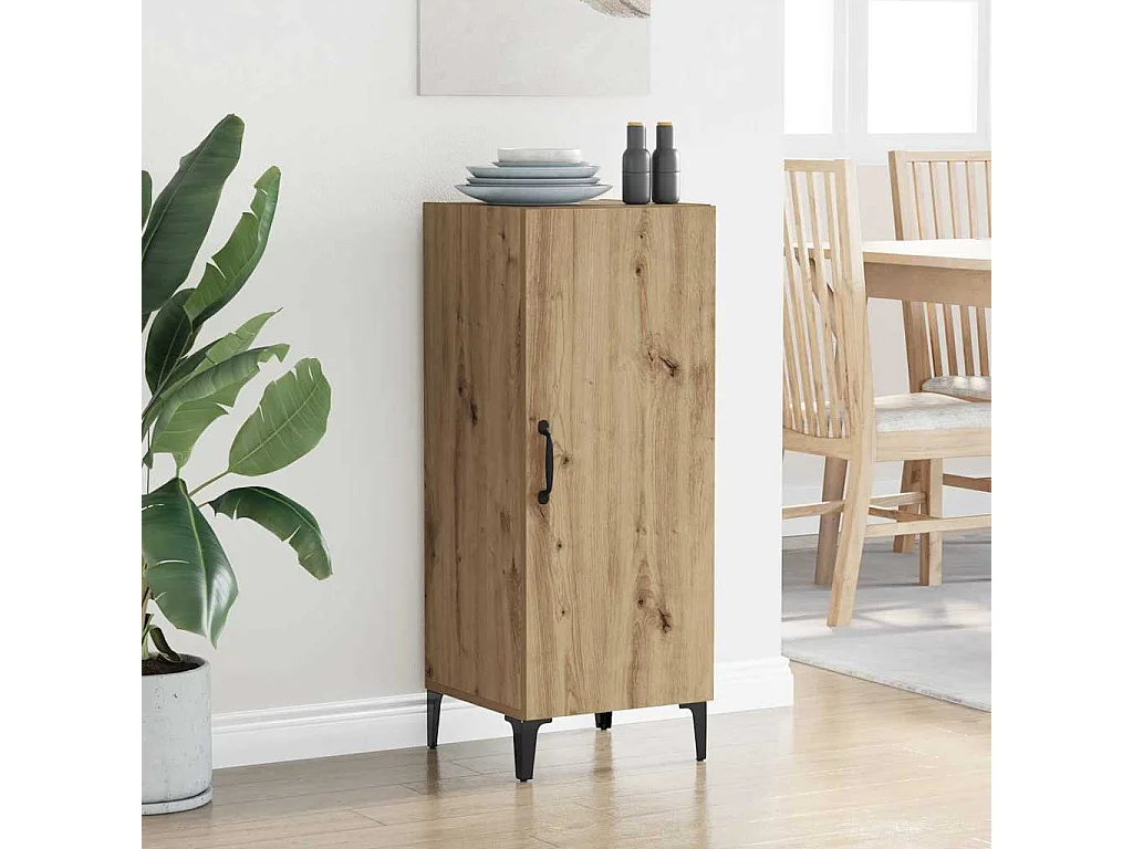 Handgemaakt eikenhouten dressoir 34,5 x 34 x 90 cm Technisch hout