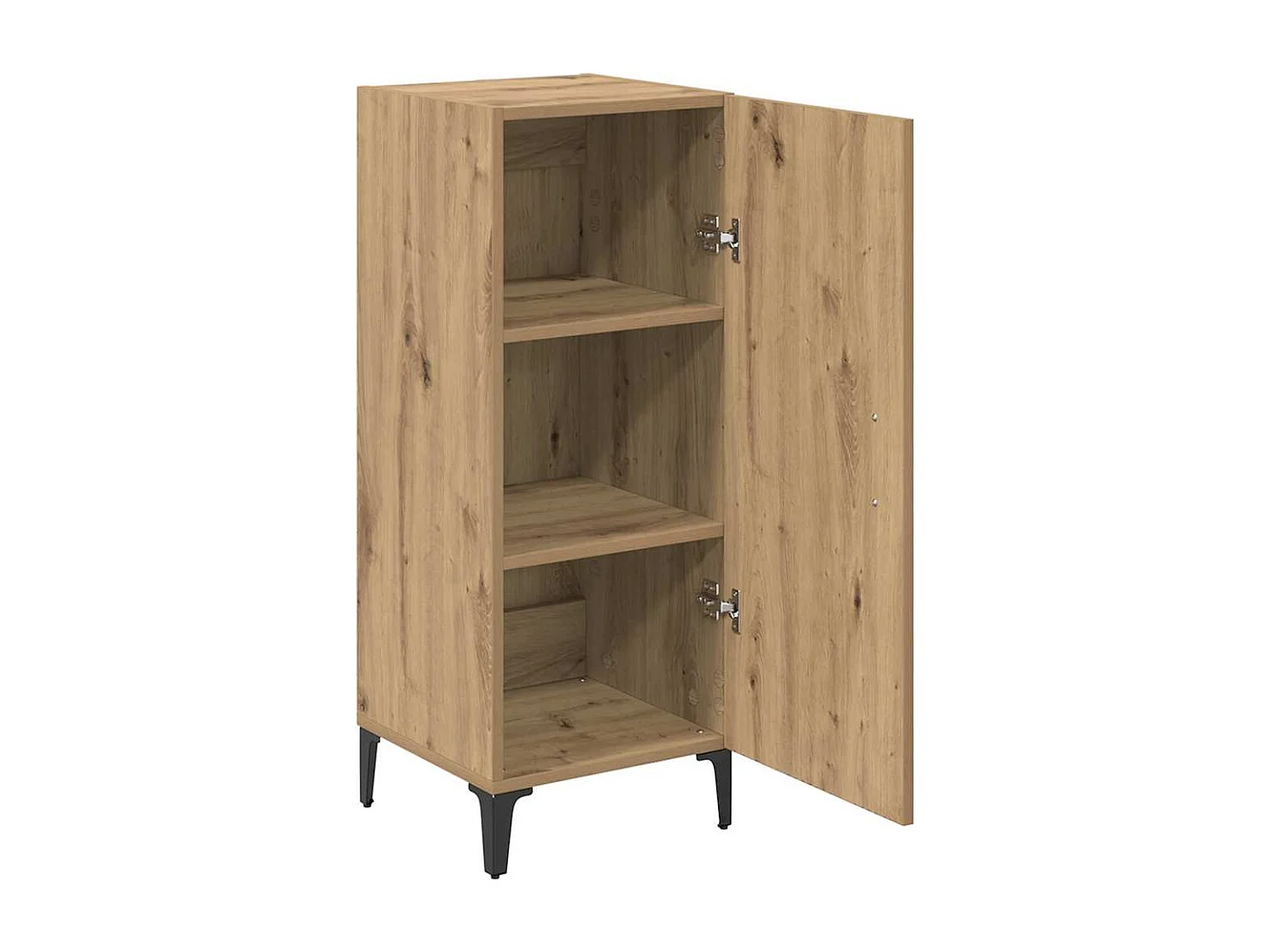 Handgemaakt eikenhouten dressoir 34,5 x 34 x 90 cm Technisch hout