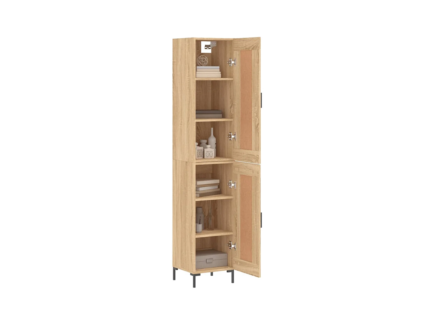 Hoog dressoir Sonoma eiken 34,5x34x180 cm Technisch hout