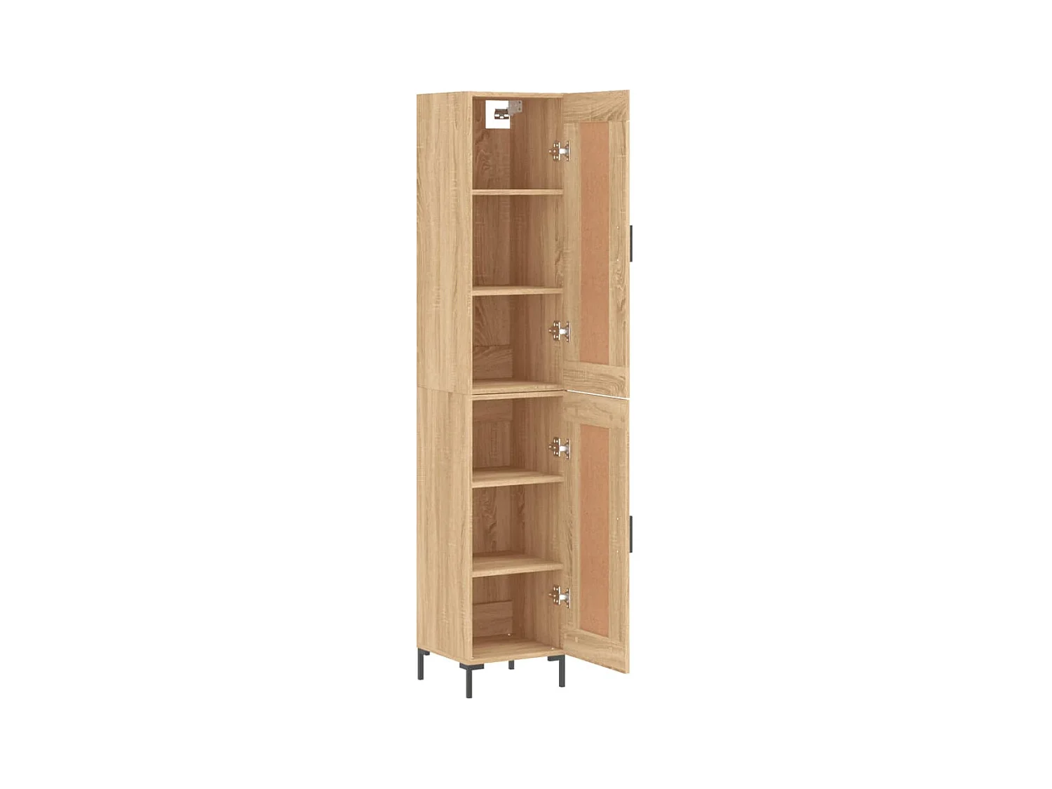 Hoog dressoir Sonoma eiken 34,5x34x180 cm Technisch hout