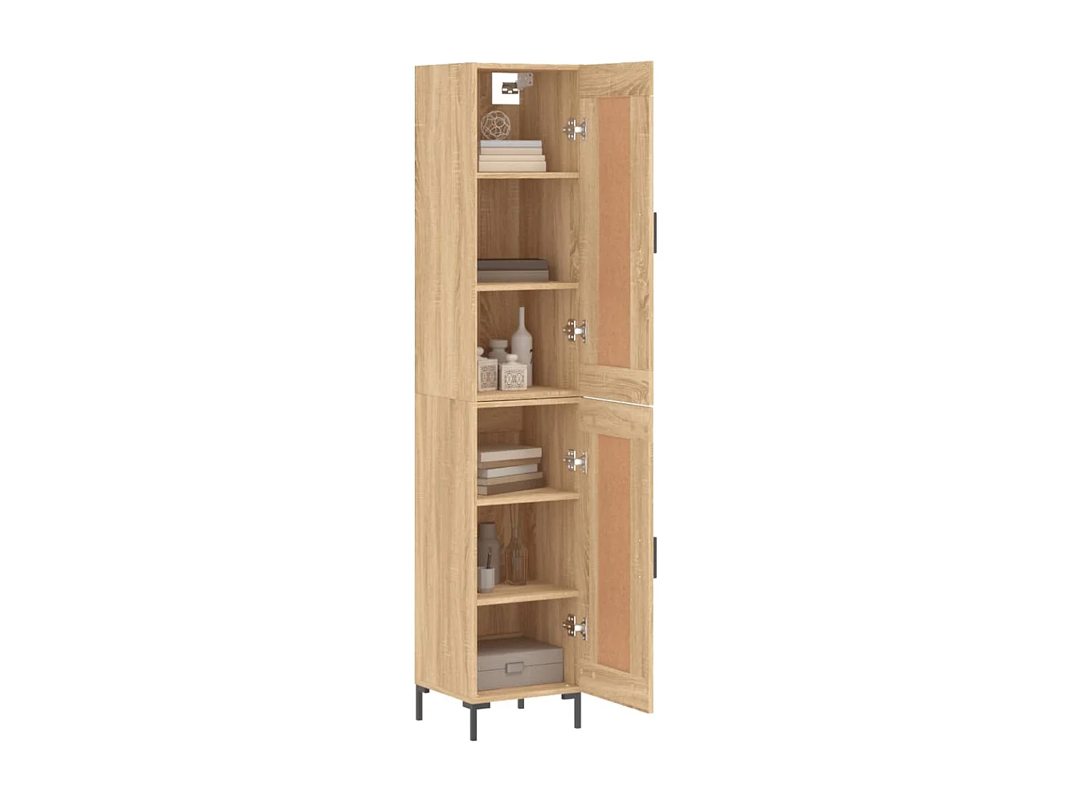 Buffet haut Chêne sonoma 34,5x34x180 cm Bois d'ingénierie