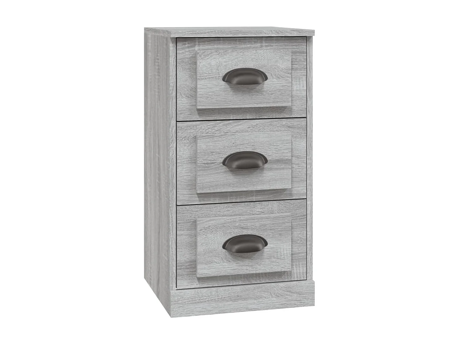 Buffets 3 pcs Sonoma gris Bois d'ingénierie